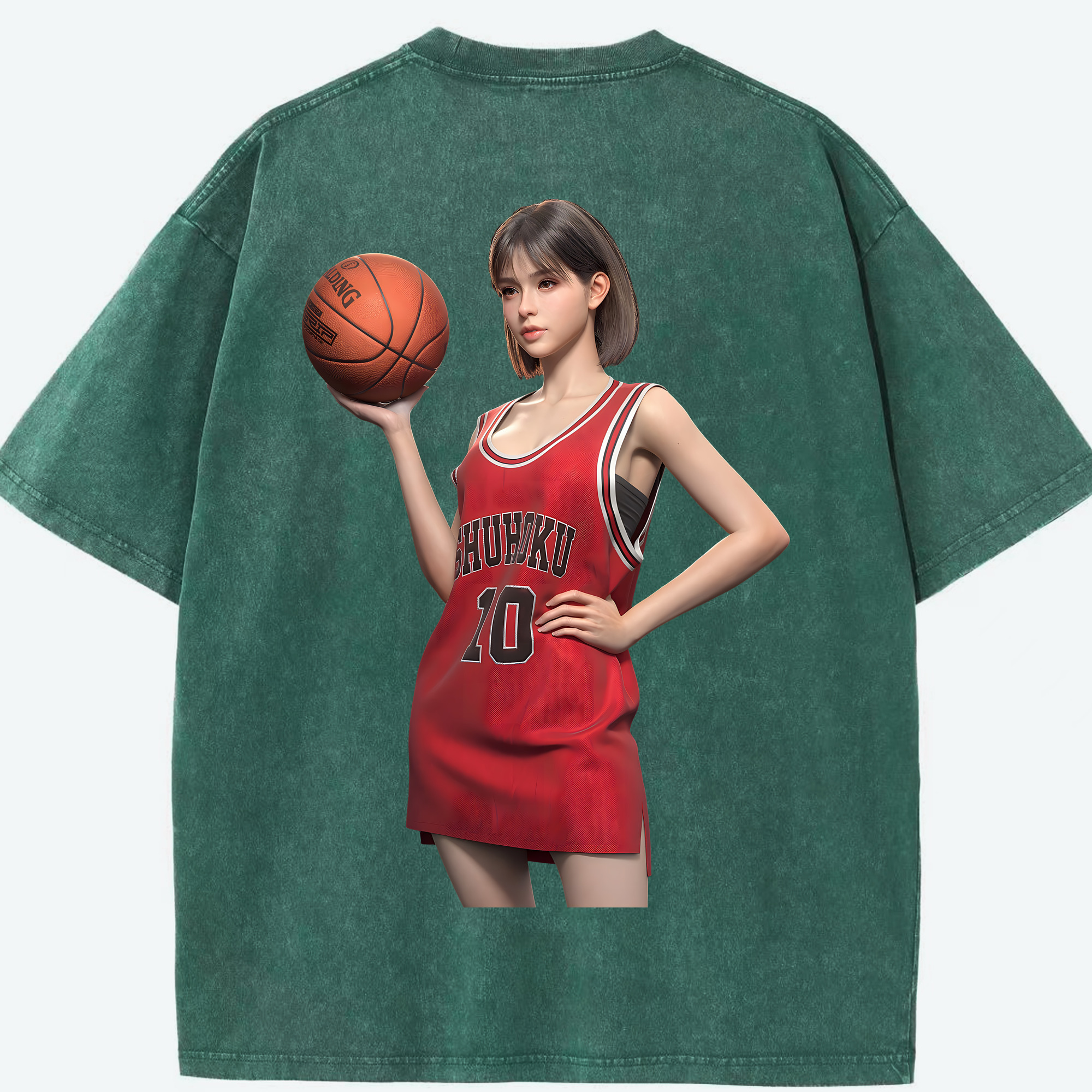 （画像用） SLAM DUNK／スラムダンク 綿100% ヴィンテージ風 半袖Tシャツ（背面プリント）